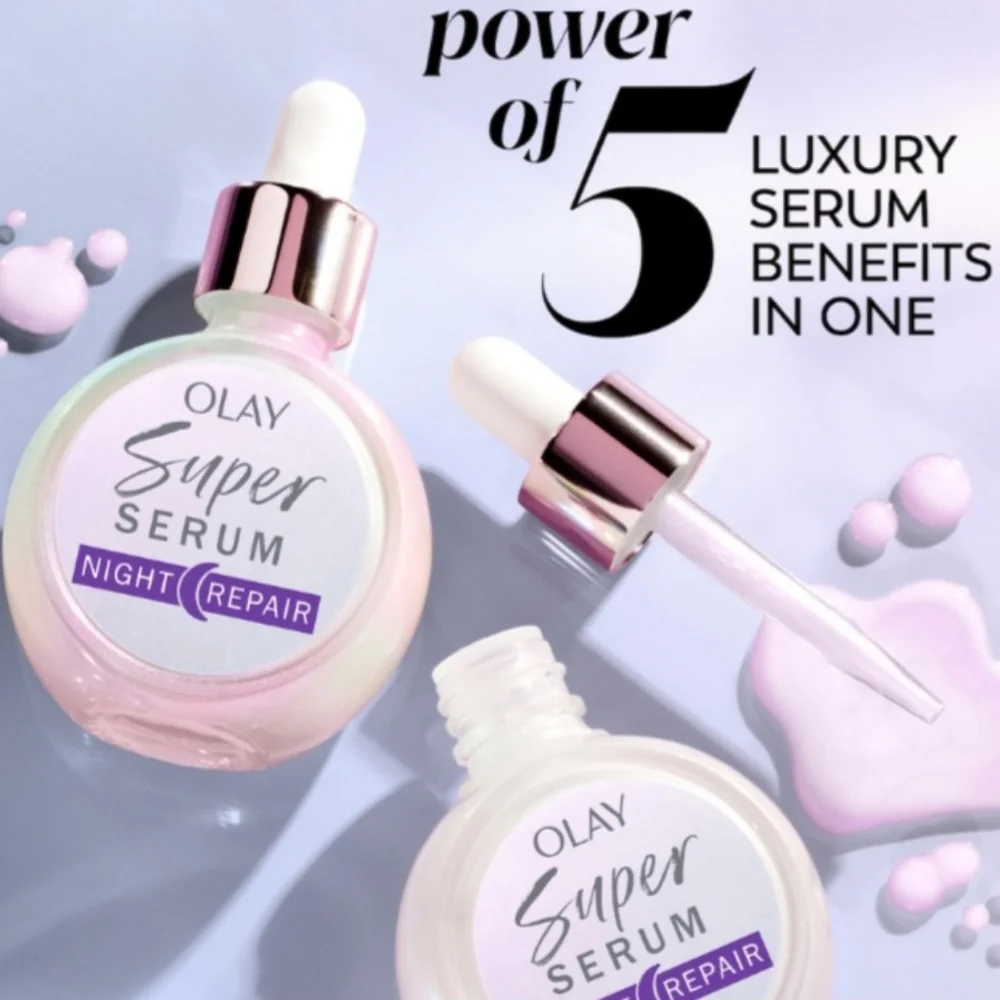NWT Olay Super Serum Night Repair 5 IN 1